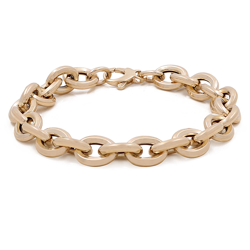 14K Yellow Gold Fashion Links Bracelet