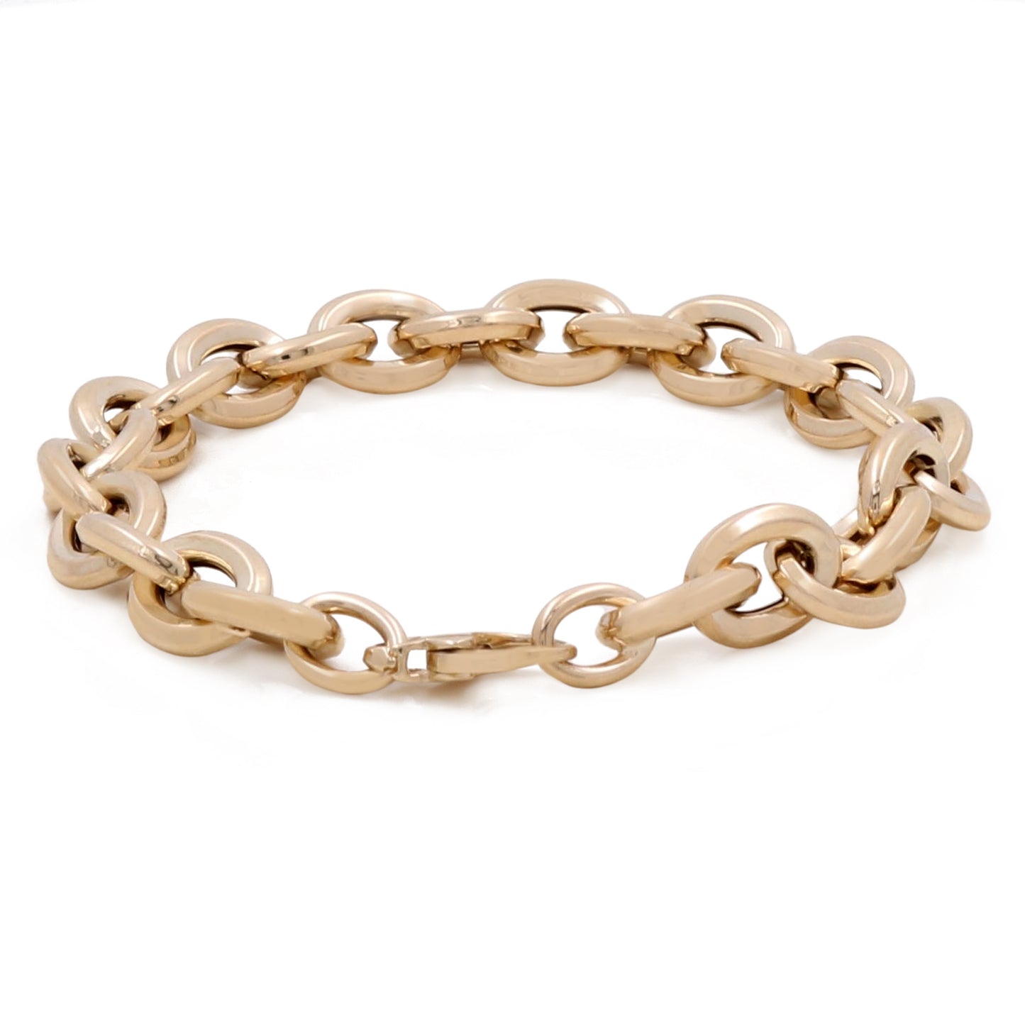 14K Yellow Gold Fashion Links Bracelet