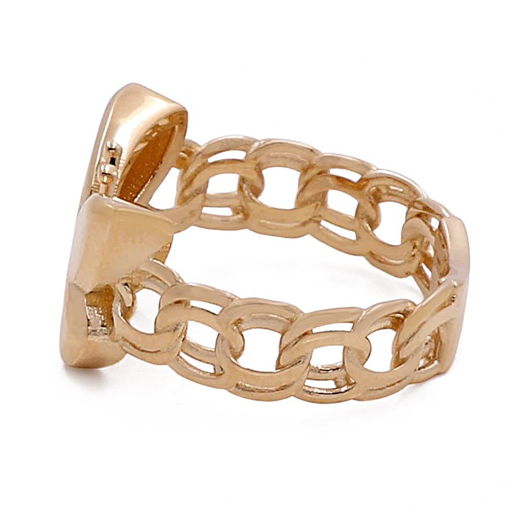 14K Yellow Gold Women's Butterfly Ring