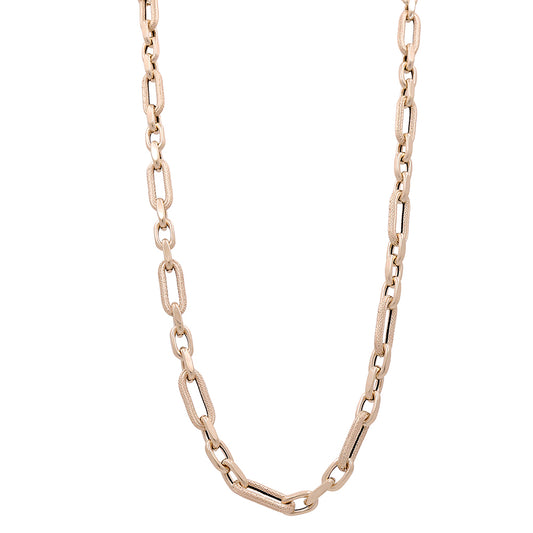 14K Yellow Gold Italian Fashion Link Necklace