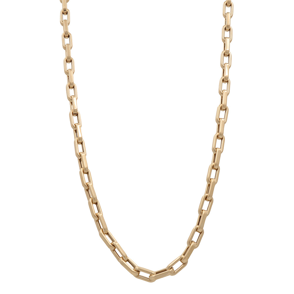 14K Yellow Gold Italian Fashion Link Necklace