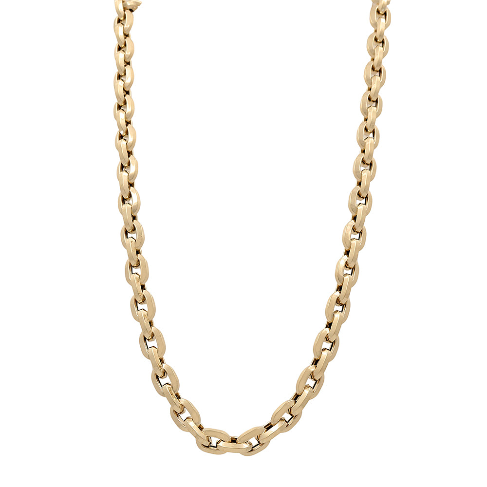 14K Yellow Gold Italian Fashion Link Necklace