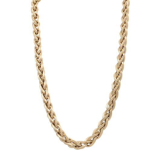 14K Yellow Gold Italian Fashion Link Necklace