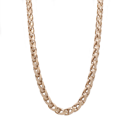 14K Yellow Gold Italian Fashion Link Necklace