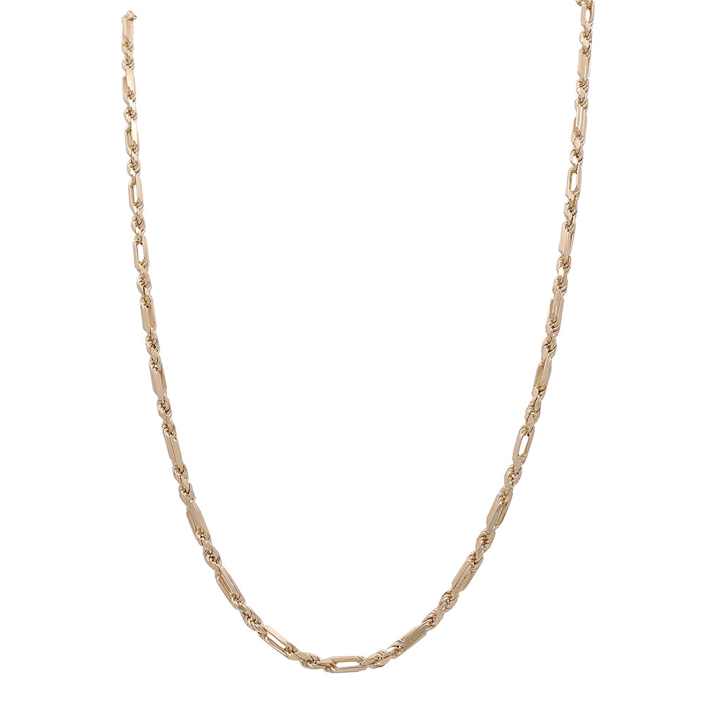 14K Yellow Gold Italian Fashion Link Necklace