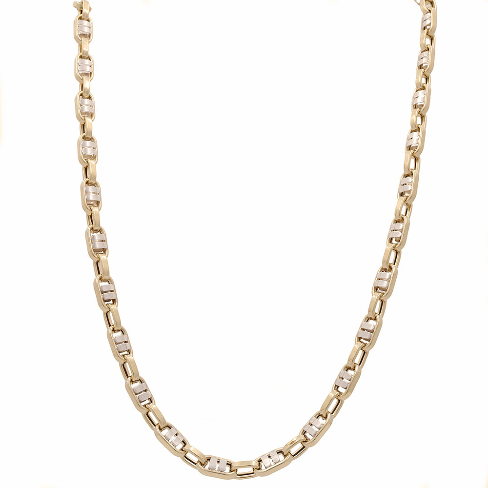 14K Yellow Gold Italian Fashion Link Necklace