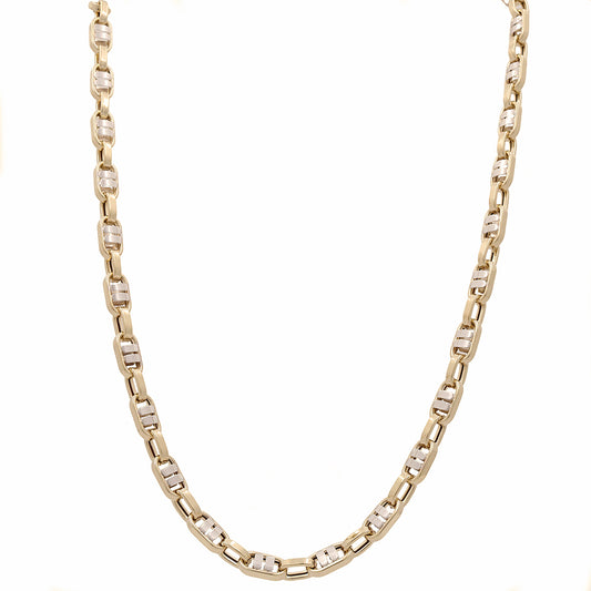 14K Yellow Gold Italian Fashion Link Necklace