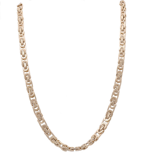 14K Yellow Gold Italian Fashion Link Necklace