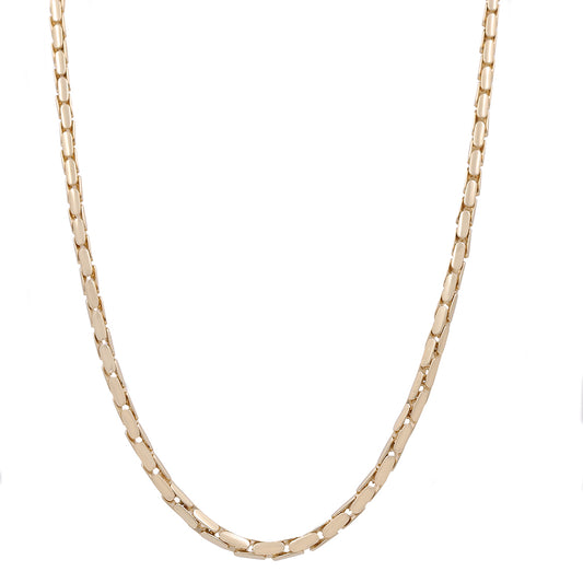 14K Yellow Gold Italian Fashion Link Necklace
