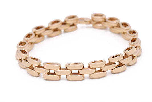 14K Yellow Gold Fashion Italian Link Bracelet