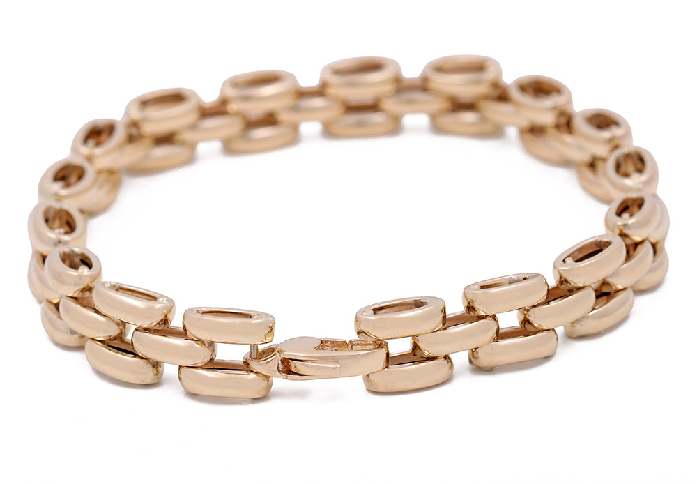 14K Yellow Gold Fashion Italian Link Bracelet