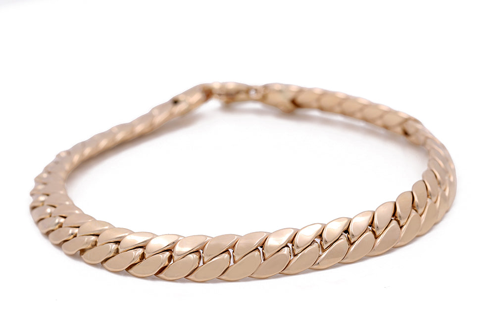 14K Yellow Gold Fashion Italian Link Bracelet