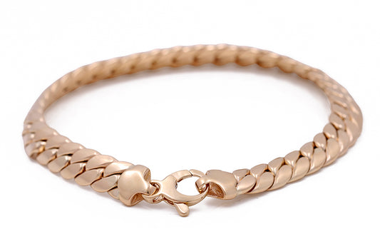 14K Yellow Gold Fashion Italian Link Bracelet