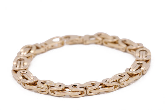 14K Yellow Gold Fashion Italian Link Bracelet
