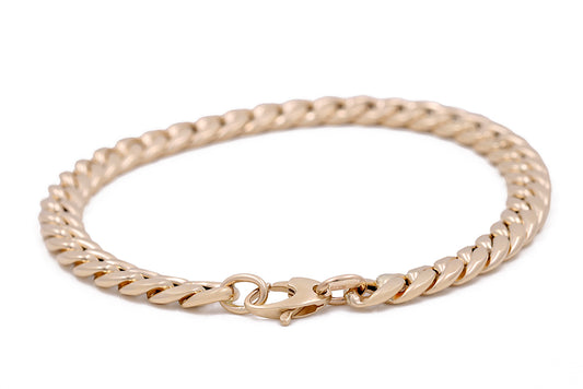14K Yellow Gold Fashion Italian Link Bracelet