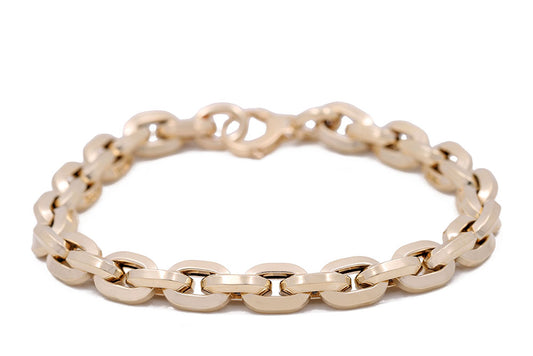 14K Yellow Gold Fashion Links Bracelet
