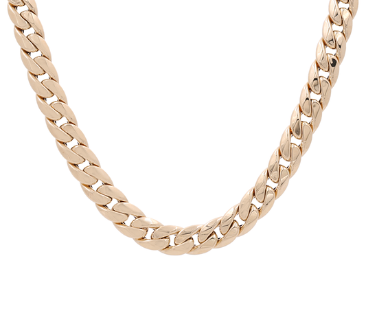 14K Yellow Gold Cuban Link Chain