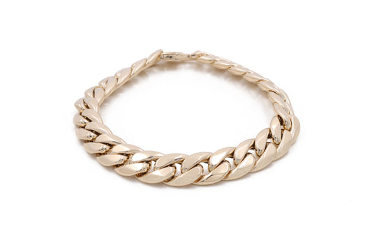 14K Yellow Gold Cuban Link Bracelet