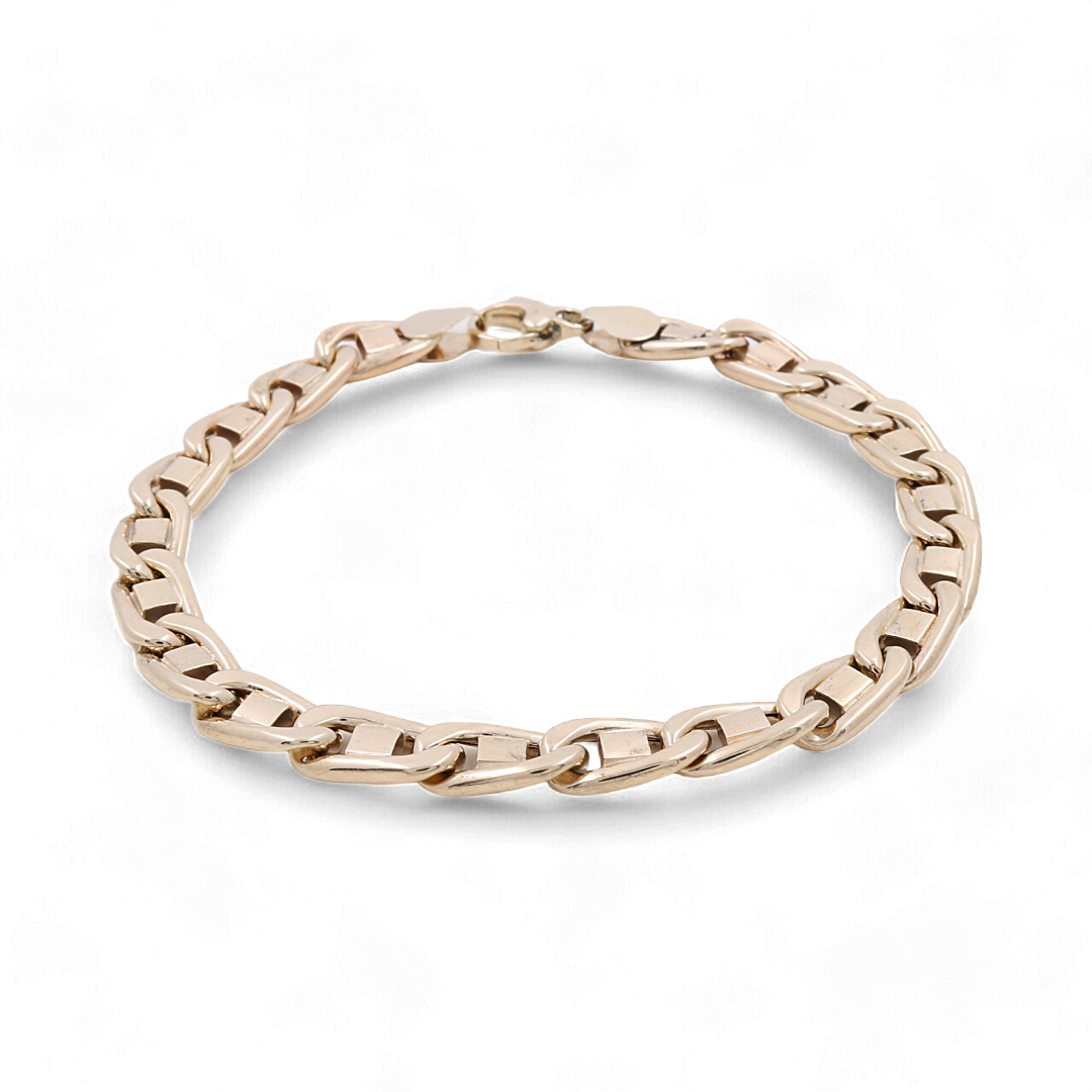 14K Yellow Gold Fashion Links Bracelet