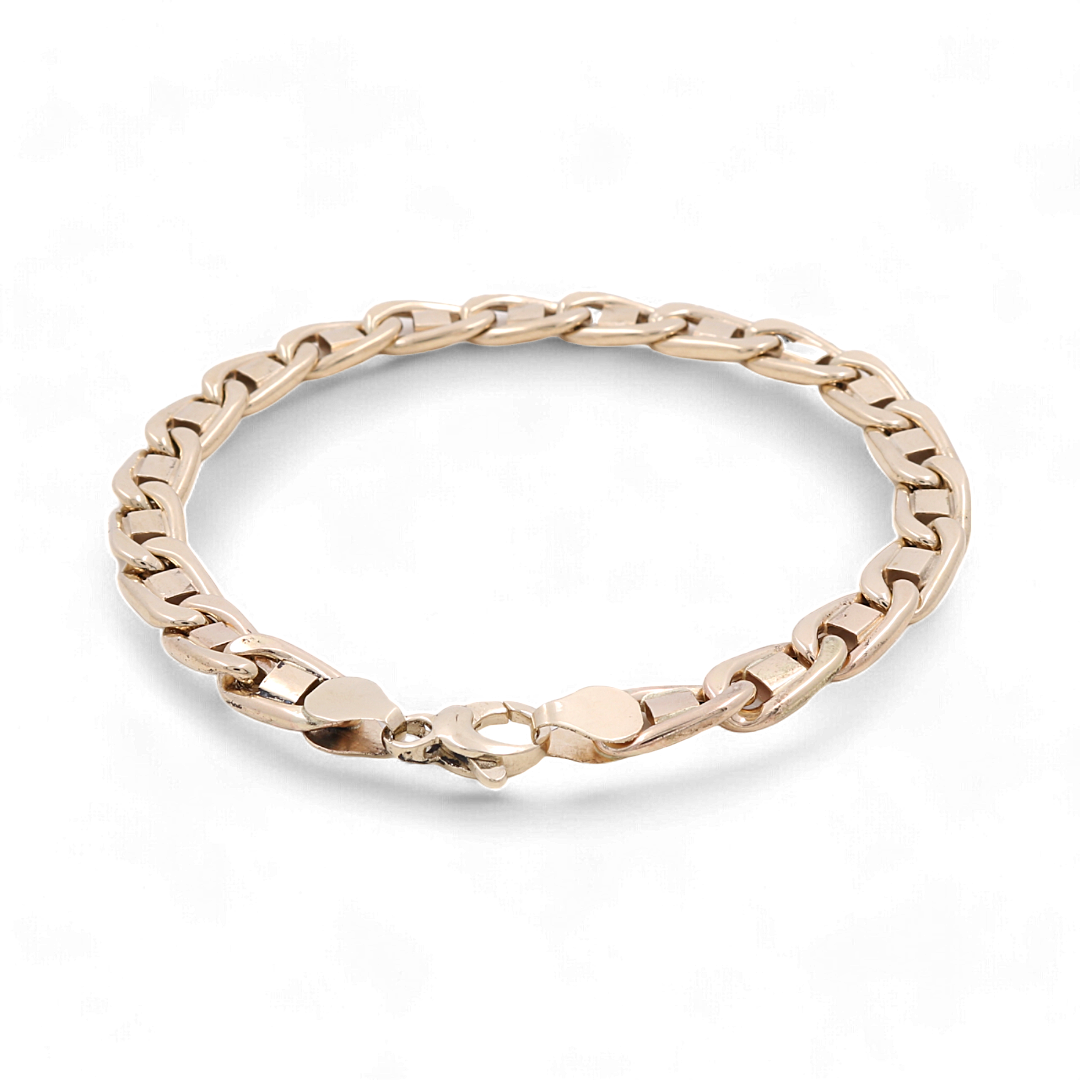 14K Yellow Gold Fashion Links Bracelet