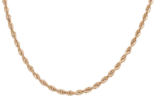 10K Yellow Gold Rope Link Chain