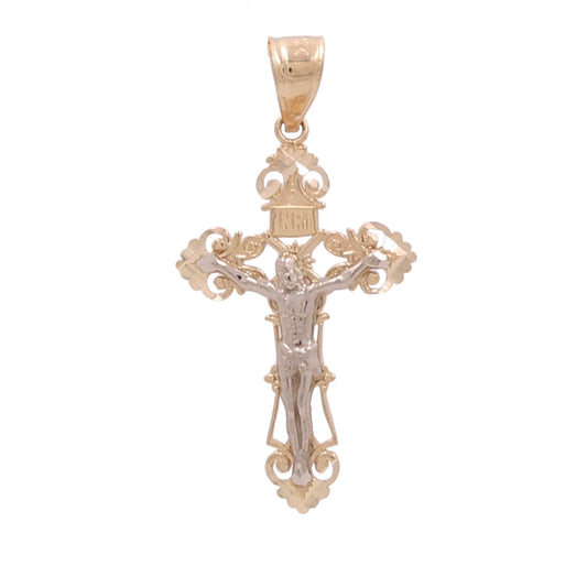 10K Yellow Gold Jesus Christ Pendant
