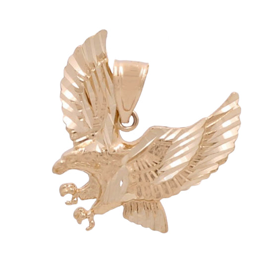 10K Yellow Gold Eagle Pendant