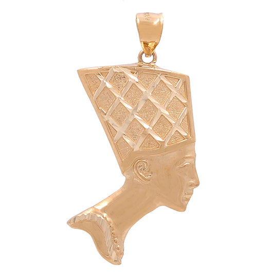 10K Yellow Gold Egyptian Head Pendant
