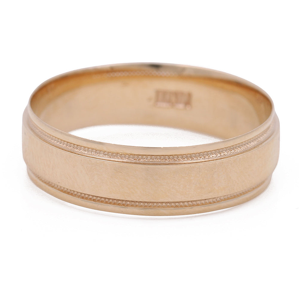 14K Yellow Gold Men's Wedding Band