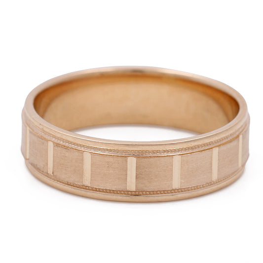 14K Yellow Gold Men's Wedding Band