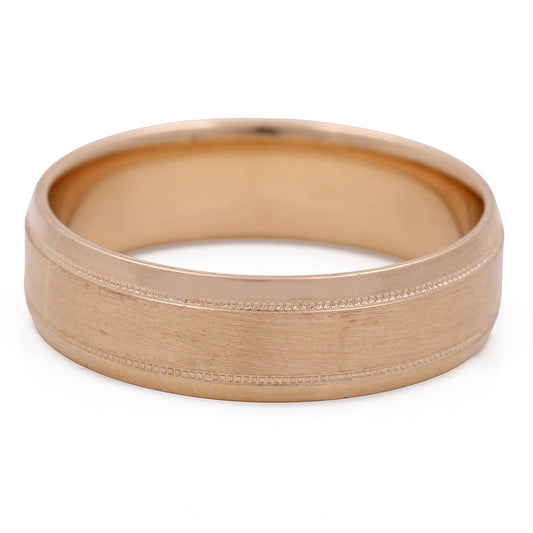 14K Yellow Gold Men's Wedding Band