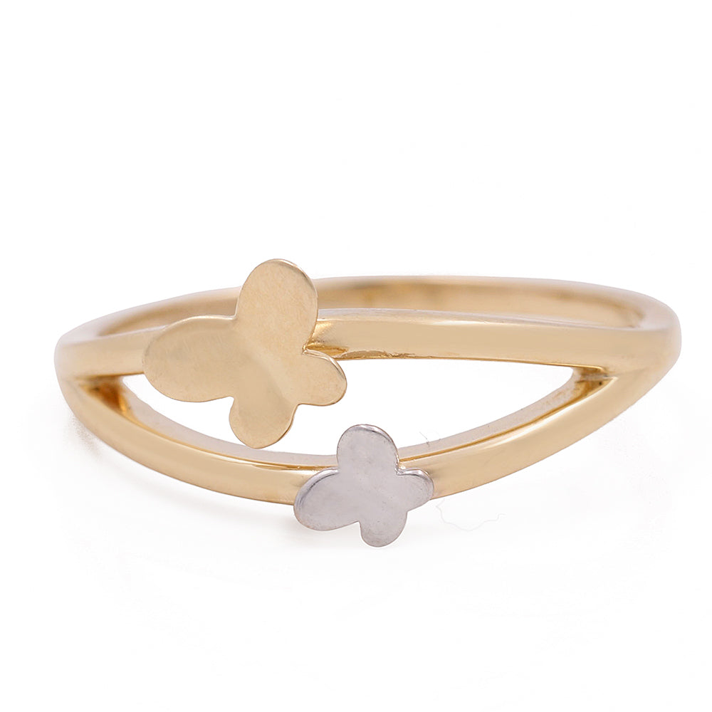 14K Yellow and Rose Gold Butterflies Rings