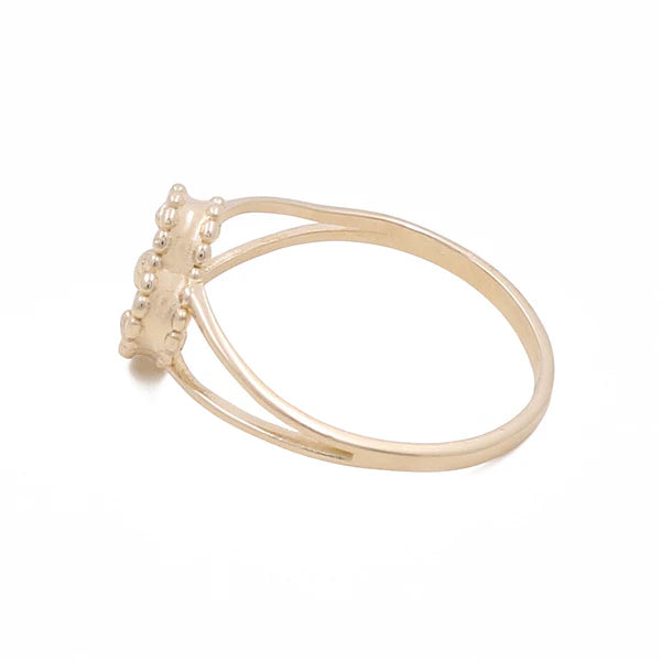 14K Yellow Gold Women’s Fashion Gold Clover Ring / Size: 8 / Weight: 2.5 GR / COWR4CLV