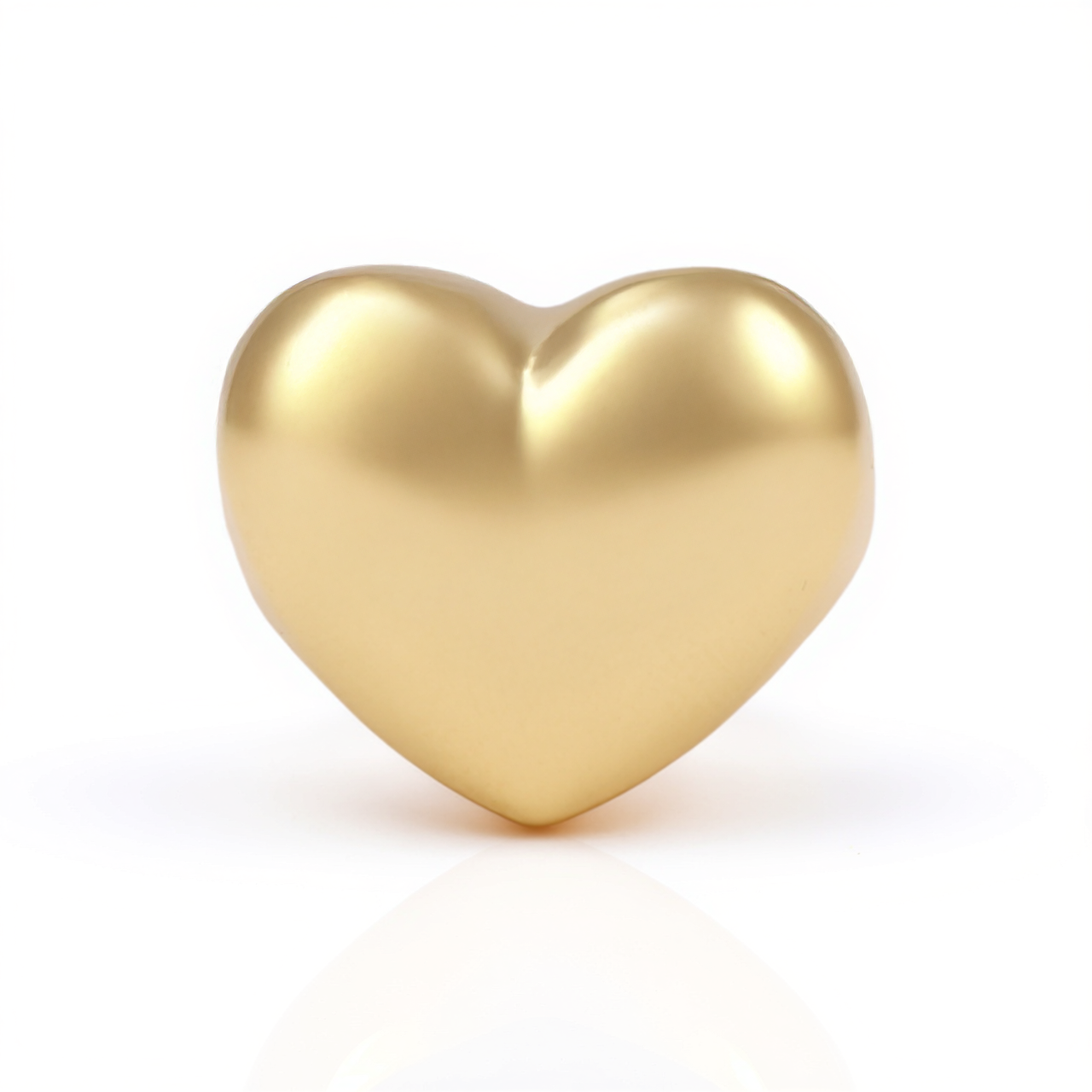 10K Yellow Gold Heart Women's Ring / Size: 7.5 / Weight: 2.5 GR / Y24-883