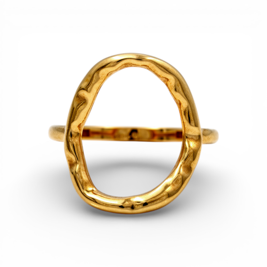 10K Yellow Gold Fashion Women's Ring / Size: 7.5 / Weight: 1.1 GR / DQWR0FS-46