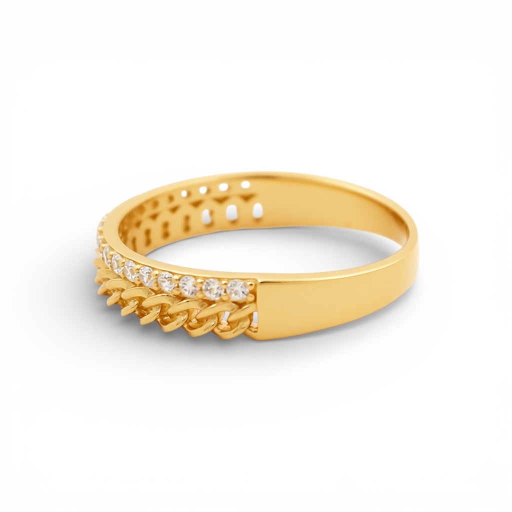 10K Yellow Gold Fashion Women's Ring / Size: Sz:8.5 / Weight: 2.2gr / DQWR0FS-113