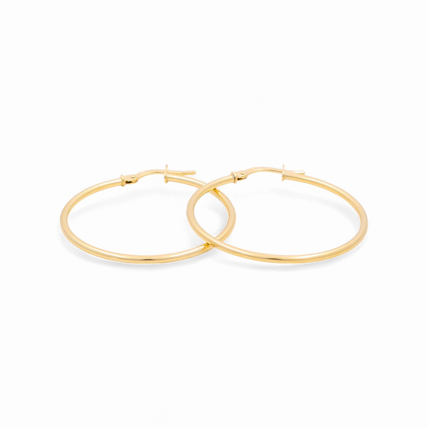 14K Yellow Gold Hoops Earrings / Size: 1.5mmx30mm / Weight: 1.1 GR / 240-00732