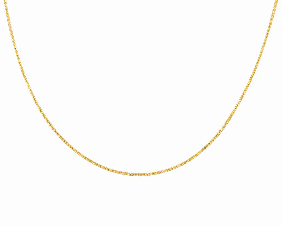 10K Yellow Gold Franco Link Chain / Size: 2mm 18"/ Weight: 6.1GR / 	CACH0FR2-18