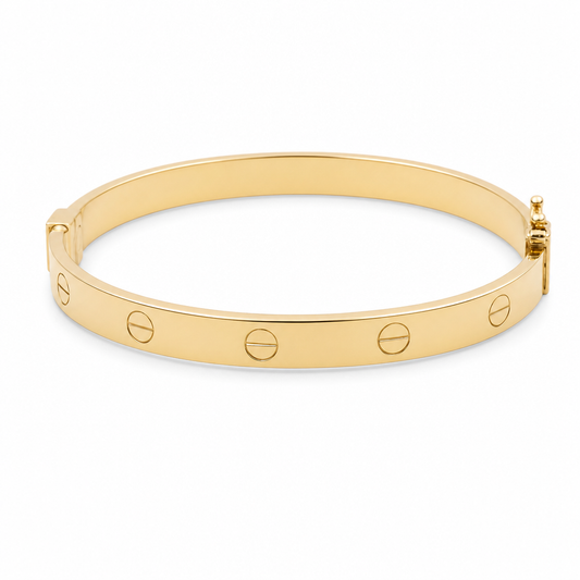 14K Yellow Gold Fashion CT Bangle Bracelet /  / Size: 5mm-18'' / Weight: 6.7 GR / CCFWB4CT-2