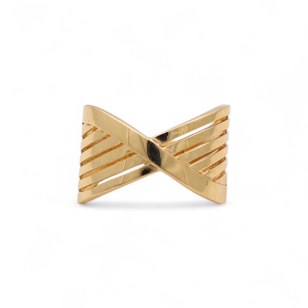 14K Yellow Gold Fashion Women's Ring / Size: 7.5 / Weight: 3.1 GR / COWR4FS-168