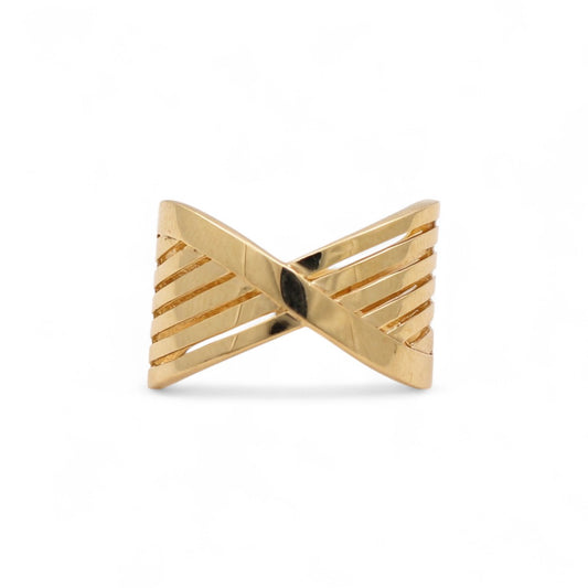 14K Yellow Gold Fashion Women's Ring / Size: 7.5 / Weight: 3.1 GR / COWR4FS-168