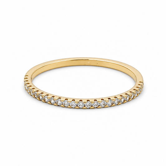 10K Yellow Gold Fashion Women’s Ring / Stone: Cz / Size: 8 / Weight: 1 GR / DQWR0FS-39