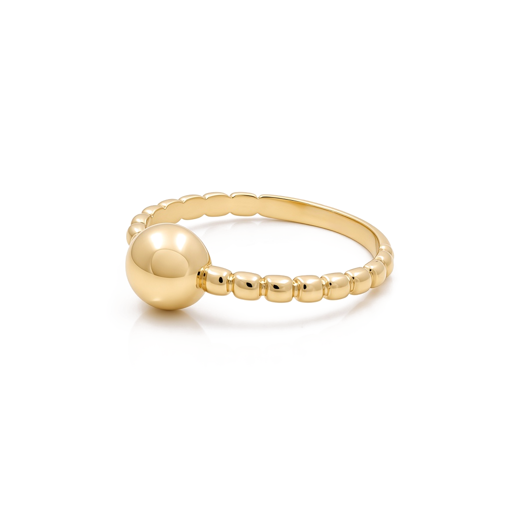 10K Yellow Gold Fashion Women's Ring / Size: 9 / Weight: 1.8 GR / DQWR0FS-58