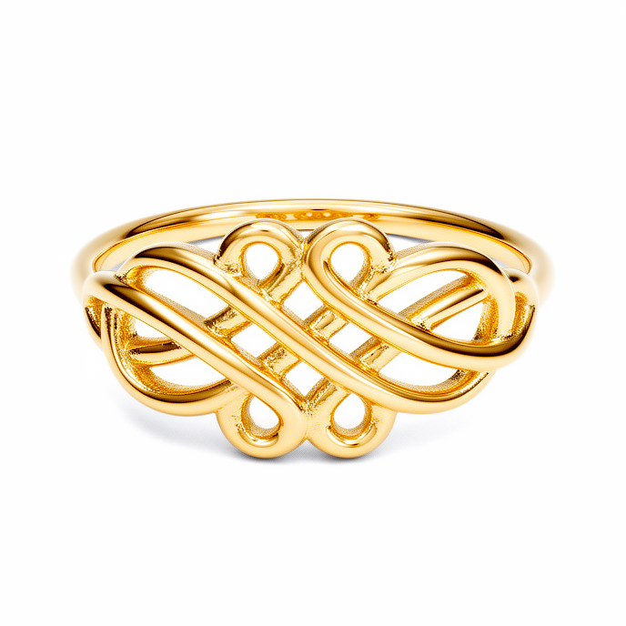 14K Yellow Gold Fashion Women's Ring / Size: 7.5 / Weight: 2.5 GR / DQWR4FS-99