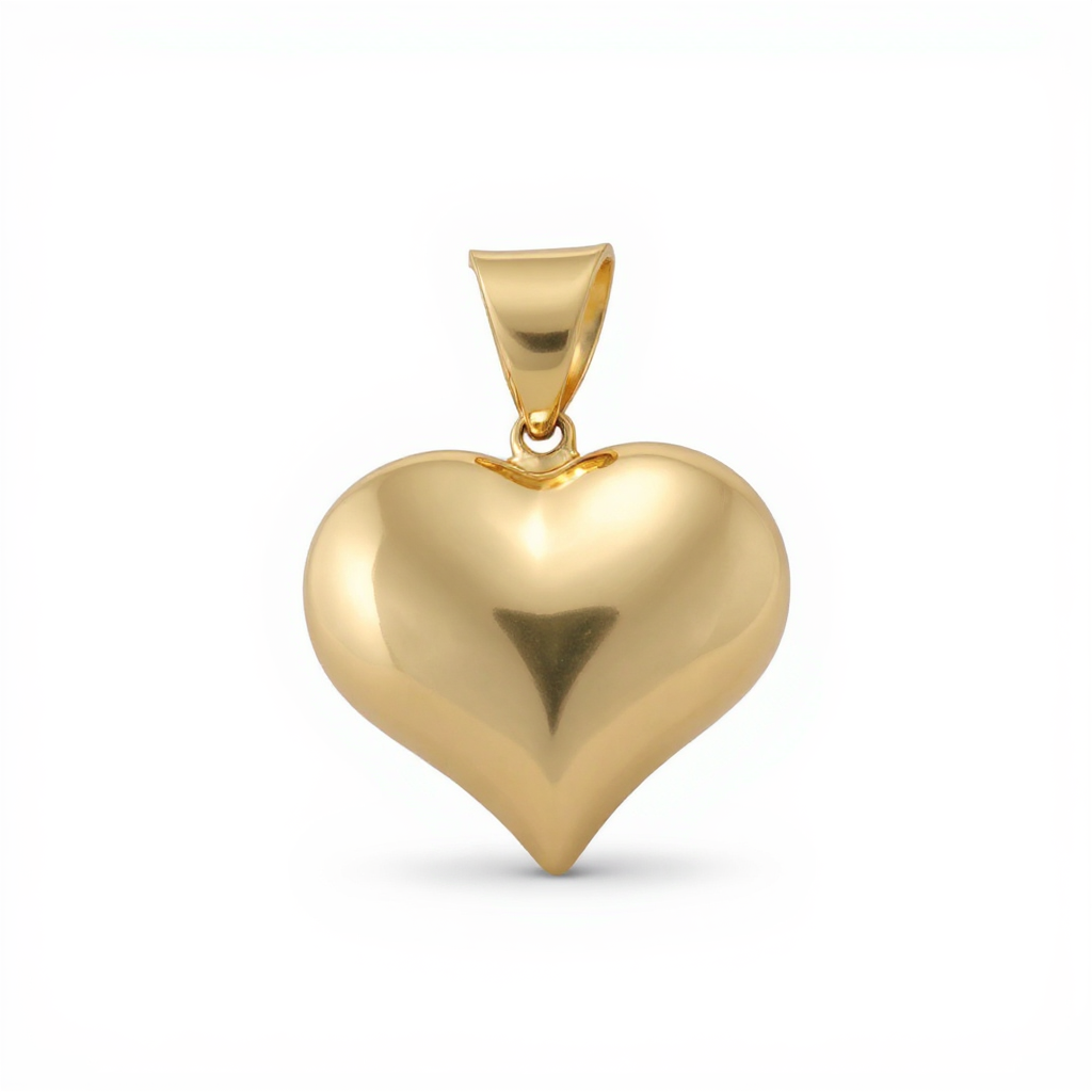 10K Yellow Gold Heart Pendant / Weight: 1.9 GR / CQPD0HR-6