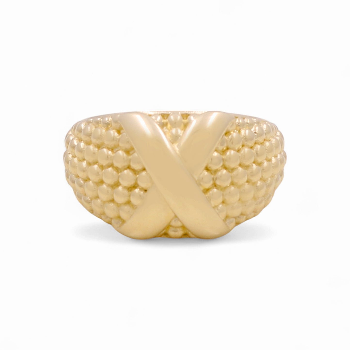 14K Yellow Gold Fashion Women's Ring / Size: 7 / Weight: 3.5 GR / DPWR4FS-15