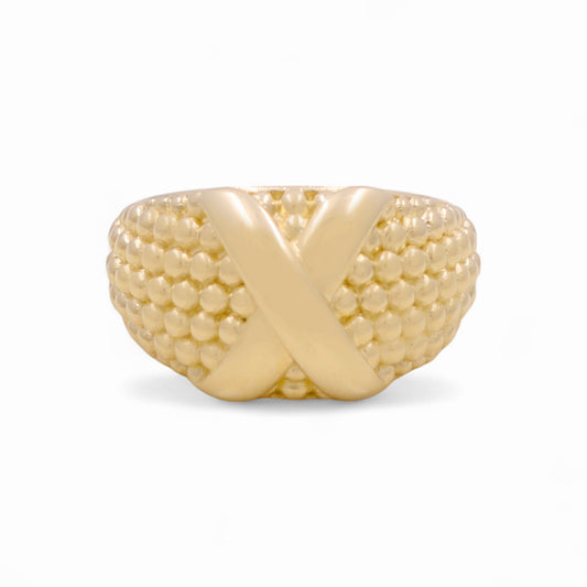14K Yellow Gold Fashion Women's Ring / Size: 7 / Weight: 3.5 GR / DPWR4FS-15