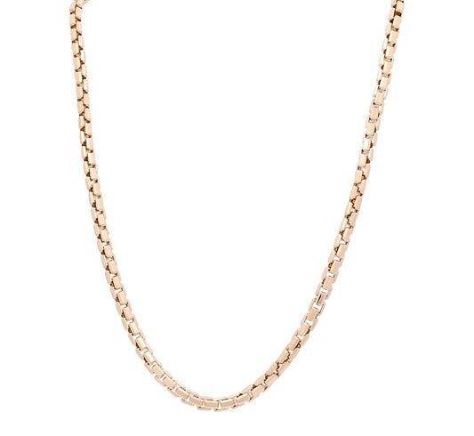 14K Yellow Gold Box Men's Chain / Size: 6mm 24" / Weight: 42.3 GR / 711-00073