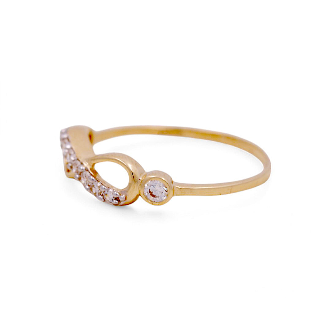 14K Yellow Gold Woman’s Infiniti Ring / Stone: CZ / Size: 6.5 / Weight: 1.2GR / IEEWR4IF-1