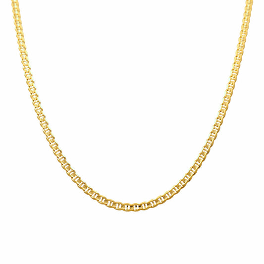 14K D TF Yellow Gold Semisolid Marine Chain / Size: 20" / Weight: 3gr / DQCH4MR2.3-20